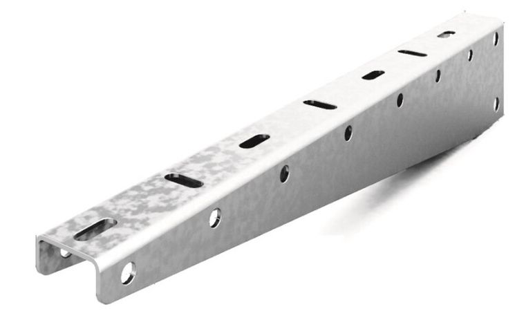 Консоль подвеса для легких нагрузок профиля 35х35, база 600, толщ. 2,0 мм, Сендзимир цинк, 050561 | КПН1-600-2,0-СЦ Ostec КПН(ЛН)-600