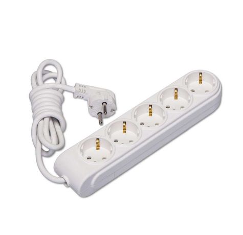 Удлинитель 5х5м с заземл. 16А IP20 защ. шторки Makel N5210063