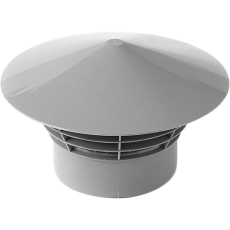 Зонт 50 вентиляционный, для внутренней канализации, серый - 2910 PRO AQUA