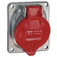 Встраиваемая розетка Hypra - IP 44 3К+Н+З 16 А металл | 052234 Legrand