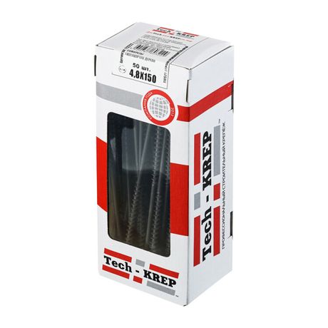 Саморез ШСГД 4,8х150 (50 шт) - коробка с окном ( 0,556 кг) | 112222 Tech-KREP
