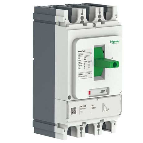 АВТОМАТИЧЕСКИЙ ВЫКЛЮЧАТЕЛЬ EASYPACT EZS630N TM500D 3П3Т 50kA НЕРЕГУЛИРУЕМЫЙ - EZS630N3500 APC