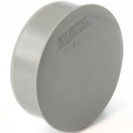 Заглушка 40 мм для внутренней канализации, серая - 404000 PRO AQUA