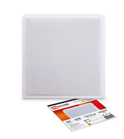 Светильник светодиодный СПБ-2-КВАДРАТ 10Вт 230В 4000К 800лм 170мм белый | 4690612022055 IN HOME