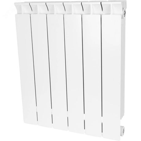 Радиатор биметаллический SRB-0110-035012 STYLE 350 12 секций боковое подключение (белый RAL 9010) - RG008V47CK6BL3 STOUT