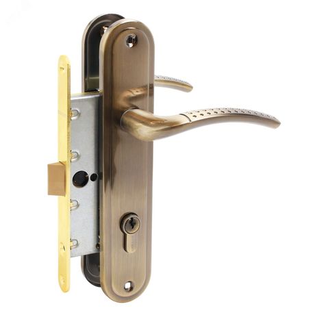 Замок врезной АЛЛЮР ЗВ 7-132/85 AB ст. бронза с/руч - 14156 ПТК