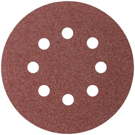 Круги абразивные шлифовальные перфорированные на ворсовой основе под липучку (Р24, 125 мм, 5шт), CUTOP Profi - 85-615 РОС