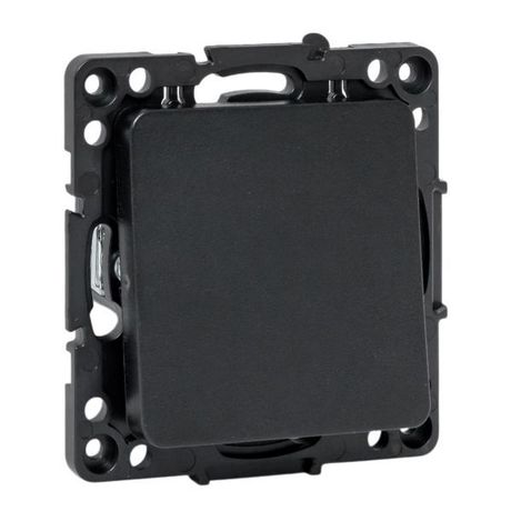 Механизм кнопки нажимной 10А черный Стокгольм | EZV10-221-10 EKF