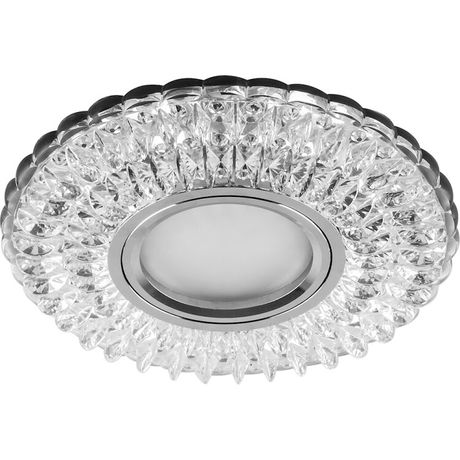 Светильник встраиваемый с белой LED подсветкой CD937 потолочный MR16 G5.3 прозрачный | 29470 Feron
