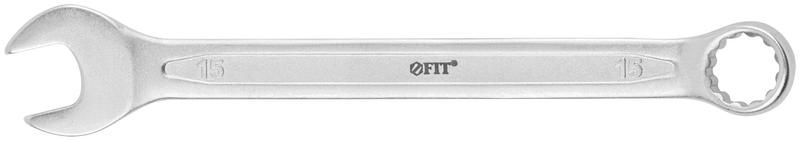 Ключ комбинированный усиленный ''Гранд'', CrV, холодный штамп 15 мм - 63285 РОС