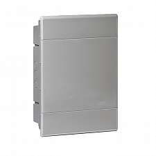 Щиток СП Тусо 24мод. с непрозрач. двер. 415х299х103мм сер. Рувинил 68124С TYCO