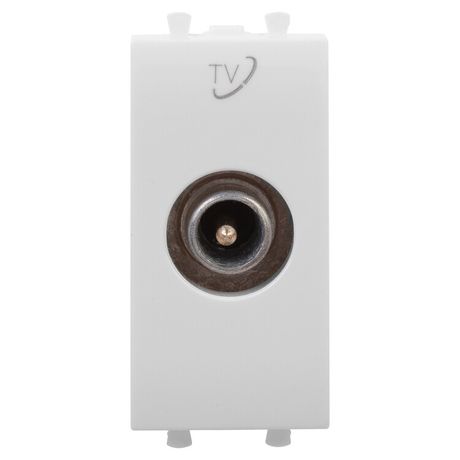 Розетка телевизионная проходная TV 1мод. Avanti "Белое облако" 16А DKC 4400511 ДКС