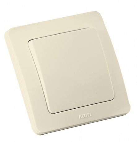 Выключатель скрытой установки, одноклавишный, с самовозвратом, цвет слоновая кость | ВС10-331-01 HEGEL