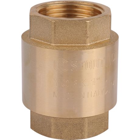Клапан обратный пружинный муфтовый 1' с пластиковым седлом - SVC-0012-000025 STOUT RG008T8CKQH3T9