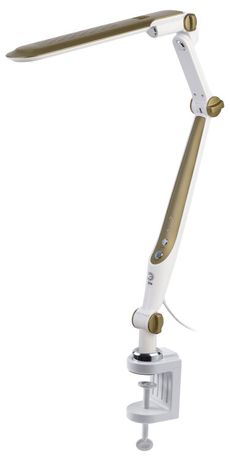Светильник светодиодный NLED-496-12W-G настольный на струбцине золото ЭРА Б0052769