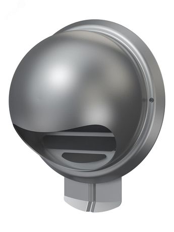 Выход стенной вентиляционный вытяжной металлический с фланцем D100 - 10127 ЭРА 10ВМ