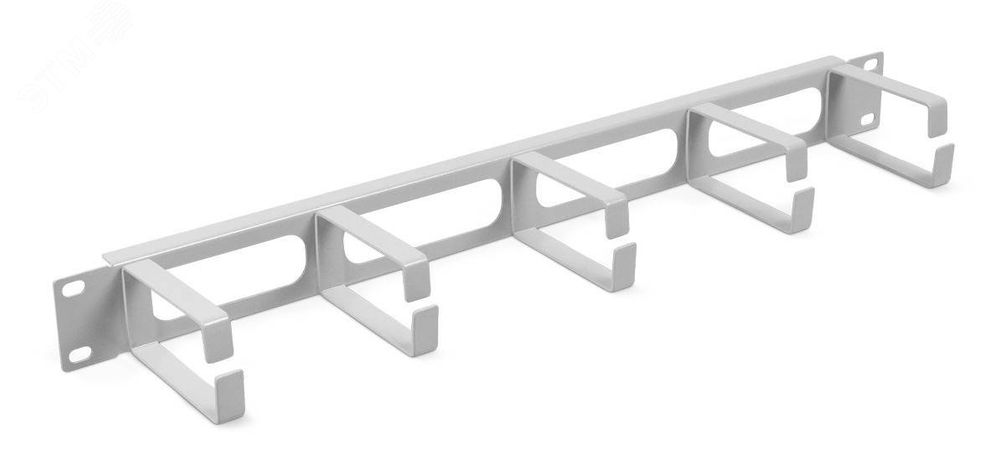 Организатор кабельный горизонтальный , крепление 19 1U, 4 кольца глубиной 40мм, металл, черный RAL 9005 - NTSS-HORG-1U-4(40)-1-BL УТ000140890