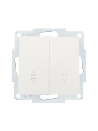 Переключатель проходной 2-кл. СП Vesna механизм жемчуж./бел. перламутр. LEZARD 742-3088-106