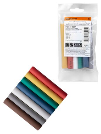 Набор трубок термоусаживаемых, клеевых ТТкНГ(3:1) "Полицвет 9,5/3,0 " | SQ0548-2207 TDM