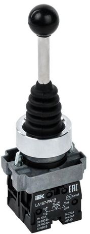 Джойстик LA167-PA12 на 2 полож. 2НО с фиксацией черн. KARAT IEK BBJ20-PA12-5-21-2-K02