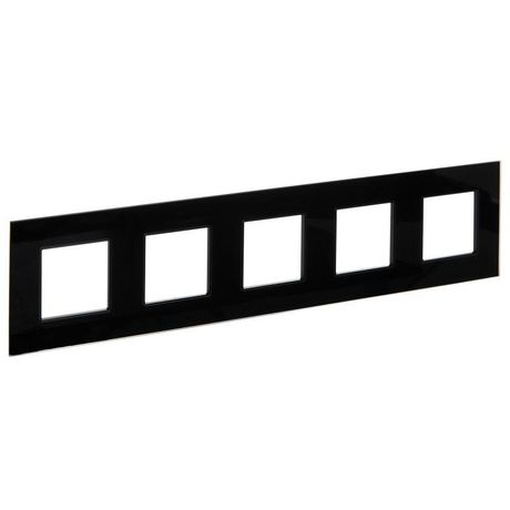 Рамка 5-м SKANDY SK-F25Bl стекло черн. IEK SK-M52-G-K02