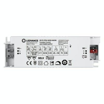Драйвер светодиодный пост. тока диммирование фаз. отсечкой PERFORMANCE DR PC-PFM-18/220-240/350 LEDVANCE 4058075239838 Osram