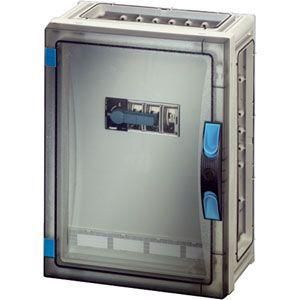 Корпус пластиковый 360х270х186 ручное запирание сер. с прозр. дверью FP 5211 HENSEL 68000031