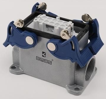 Розетка 4-фиксатора боковой ввод для панели 10 полюсов 16А EMAS EBM10PD14