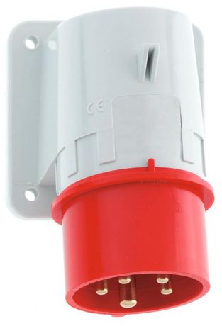 Вилка настенная 16A 5p(3р+N+PЕ) 6h 400V IP44 2612 I 2612-Bals Bals
