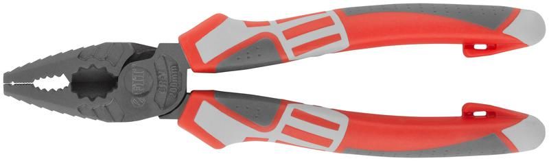 Плоскогубцы комбинированные ''Эталон'', CrV сталь, ребра жесткости на губках, тефлоновое покрытие, 3К прорезиненные ручки 200 мм - 50695 РОС