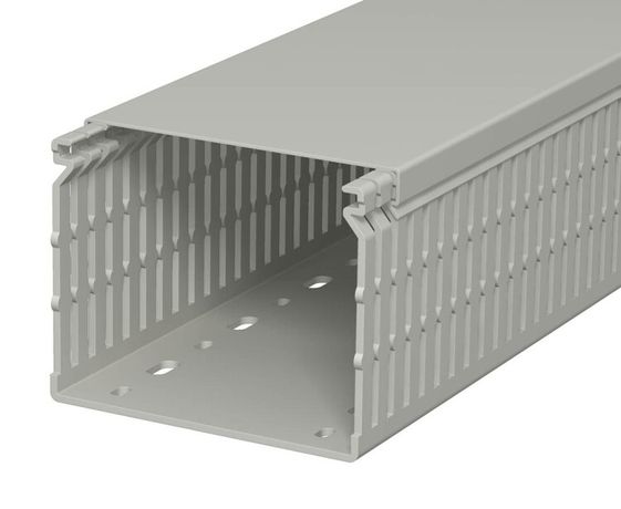 Распределительный кабельный канал LK4 N 80x100x2000 мм (ПВХ,серый) (LK4 80100) | 6178233 OBO Bettermann