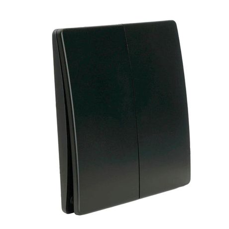 Выключатель дистанционного управления двухклавишный, 7мВт, IP65, TM92, черный | 51027 FERON