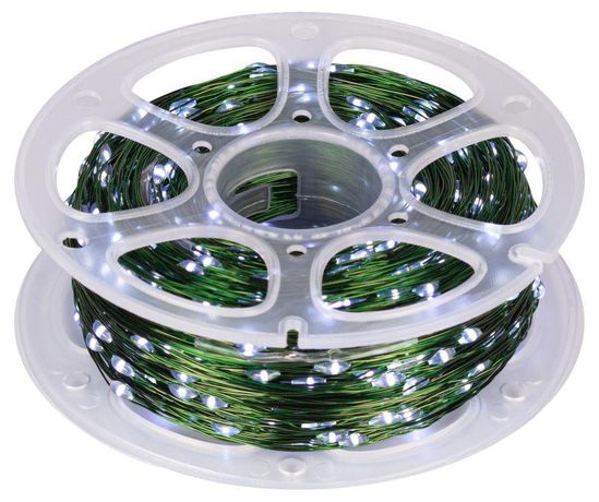 Гирлянда светодиодная ENIN-1000W нить холодный свет 100 м 1000 microLED IP44 220В | Б0060430 ЭРА