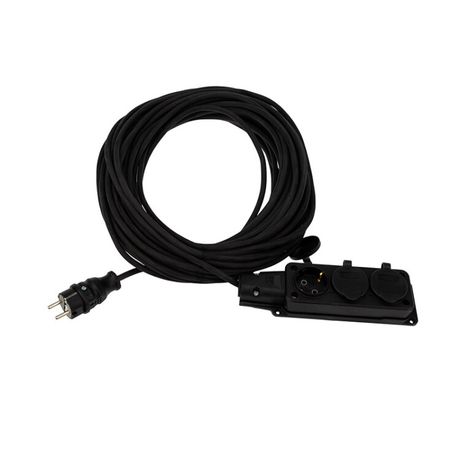 КГ 3х1.5 20 м 3 гнезда морозостойкий с/з 16 А 3500 Вт IP44 (Сделано в России) | 11-7075 REXANT Удлинитель-шнур MEET