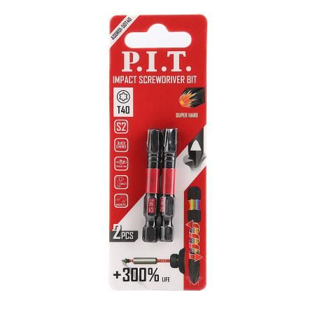 Бита ударная T40x50 мм 2 шт в уп - ASDR01-50T40 PIT
