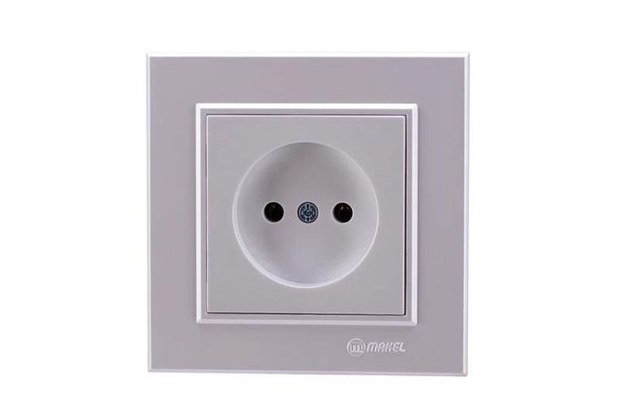 Розетка б/з СП Karea 16А IP20 жемчуж. Makel 56100022