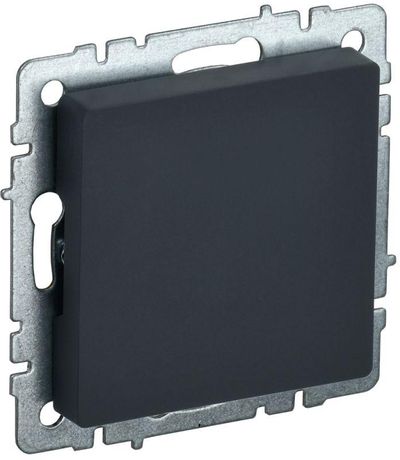 Заглушка c суппортом BRITE МЗ10-БрГ механизм графит IEK BR-PL10-K53