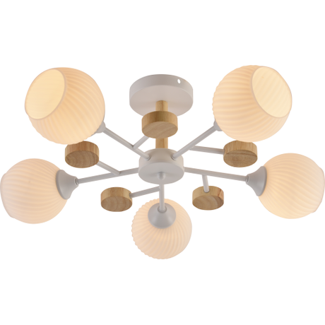 Люстра Chiara 9180-305 5 х Е27 60 Вт модерн | Б0068452 Rivoli ЭРА