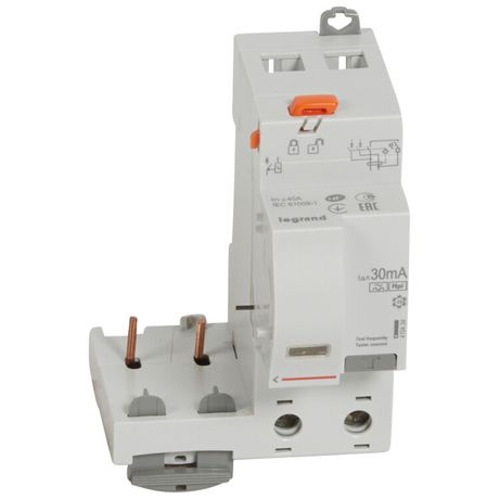 Дифференциальный блок DX3 - тип Hpi 30 мА 2П 230 В~ 40 А 2 модуля | 410434 Legrand