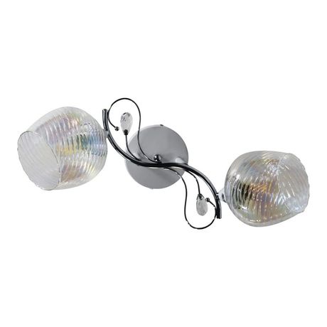 Светильник 11306-7/2 бел.хром (Плафон 8310) НПБ 01-2х60-136 Е27 ИУ потолочный - 1005404890 Элетех