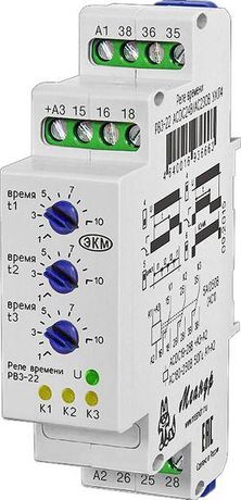 Реле времени РВ3-22 ACDC24В/AC230В УХЛ2 3х-цепное (спец.) Меандр A8302-16936670