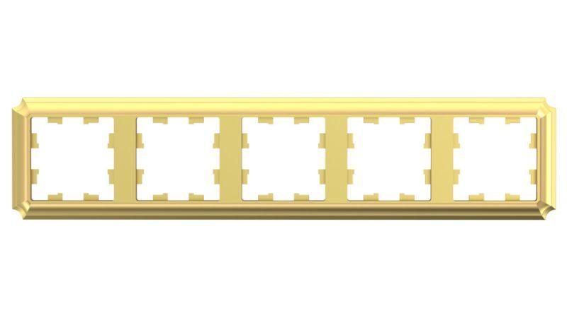 Рамка 5-пост. AtlasDesign Antique универс. зол. SE ATN101605 APC