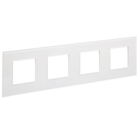 Рамка 4-м SKANDY SK-F24W стекло арктич. бел. IEK SK-M42-G-K01