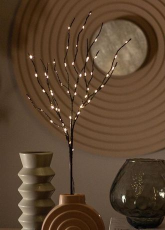 Ветвь имитация 60см черн. 54LED 2хAA (не в компл.) КОСМОС KOC_INT-B122