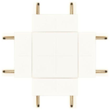 Коннектор Х-образный для тонкого магнитного шинопровода бел. TRM-S5-CX WH Эра Б0059026