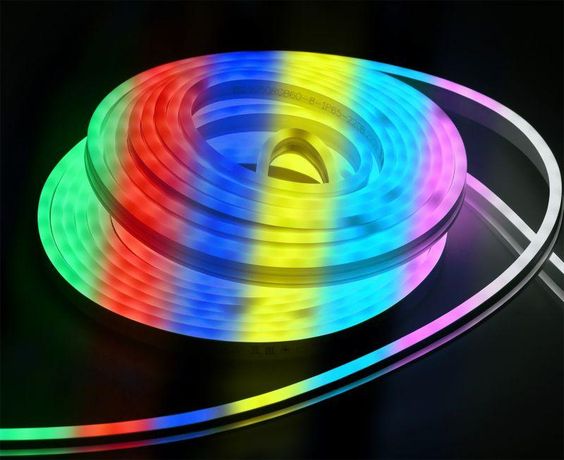 Комплект светодиодной подсветки ''Неон'' (лента LED 10м LSR5-5050RGB60-8-IP65-220В + драйвер) IEK - LSR5-RGB-060-65-2-10-S0
