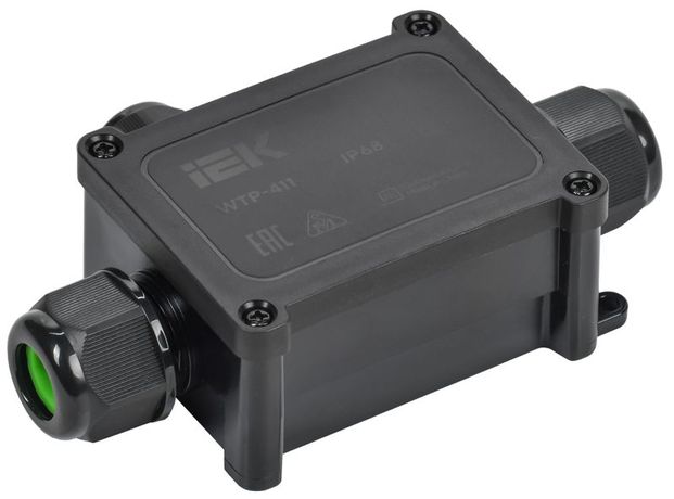 Коробка распределительная герметичная WTP-411 3 ввода IP68 IEK - UWB20-T-450-40-03-68 IEK (ИЭК) арт. UWB20-T-450-40-03-68
