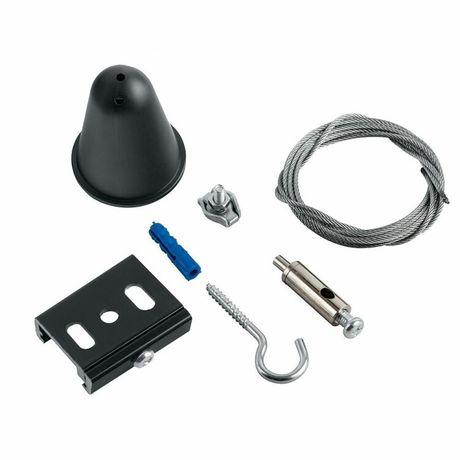 Комплект для подвесного монтажа STR-30-B-MK-3 трехфазного шинопровода черный 3м | Б0049747 ЭРА