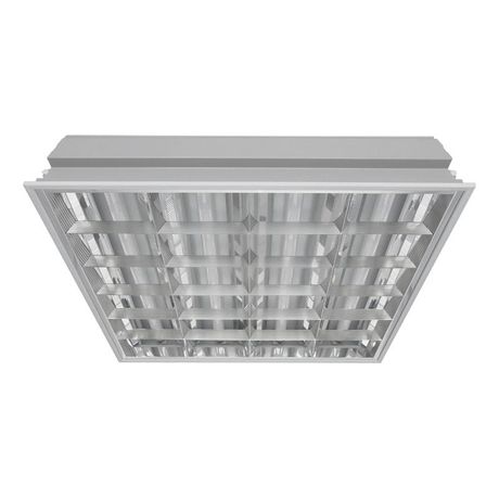 Светильник люминесцентный ЛВО 4х18-CSVT/GR Грильято зеркальная решетка ЭПРА 588х588 - ЦБ000000730