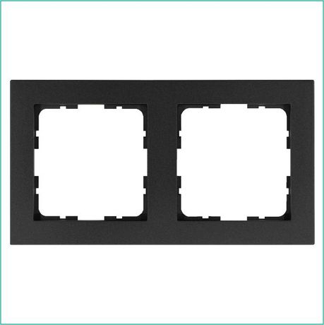 Рамка G-Classic 2-постовая, цвет Антрацит - G1002B Jasmart